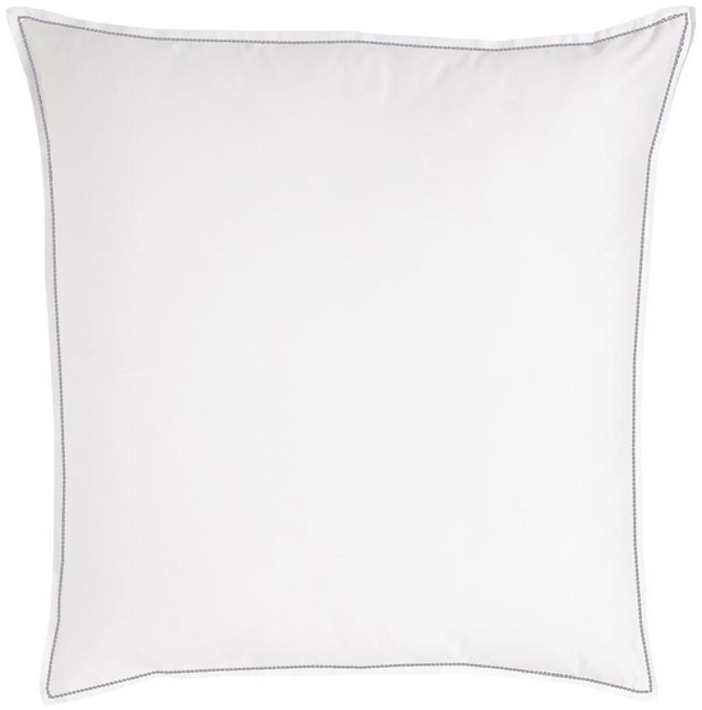 Traumschlaf Uni Kissenbezug White Collection Pico-Pico | 70x90 cm | dark-grey Bild 1