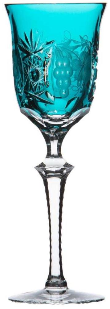 Rotweinglas Kristall Traube azur (23,5 cm) Bild 1