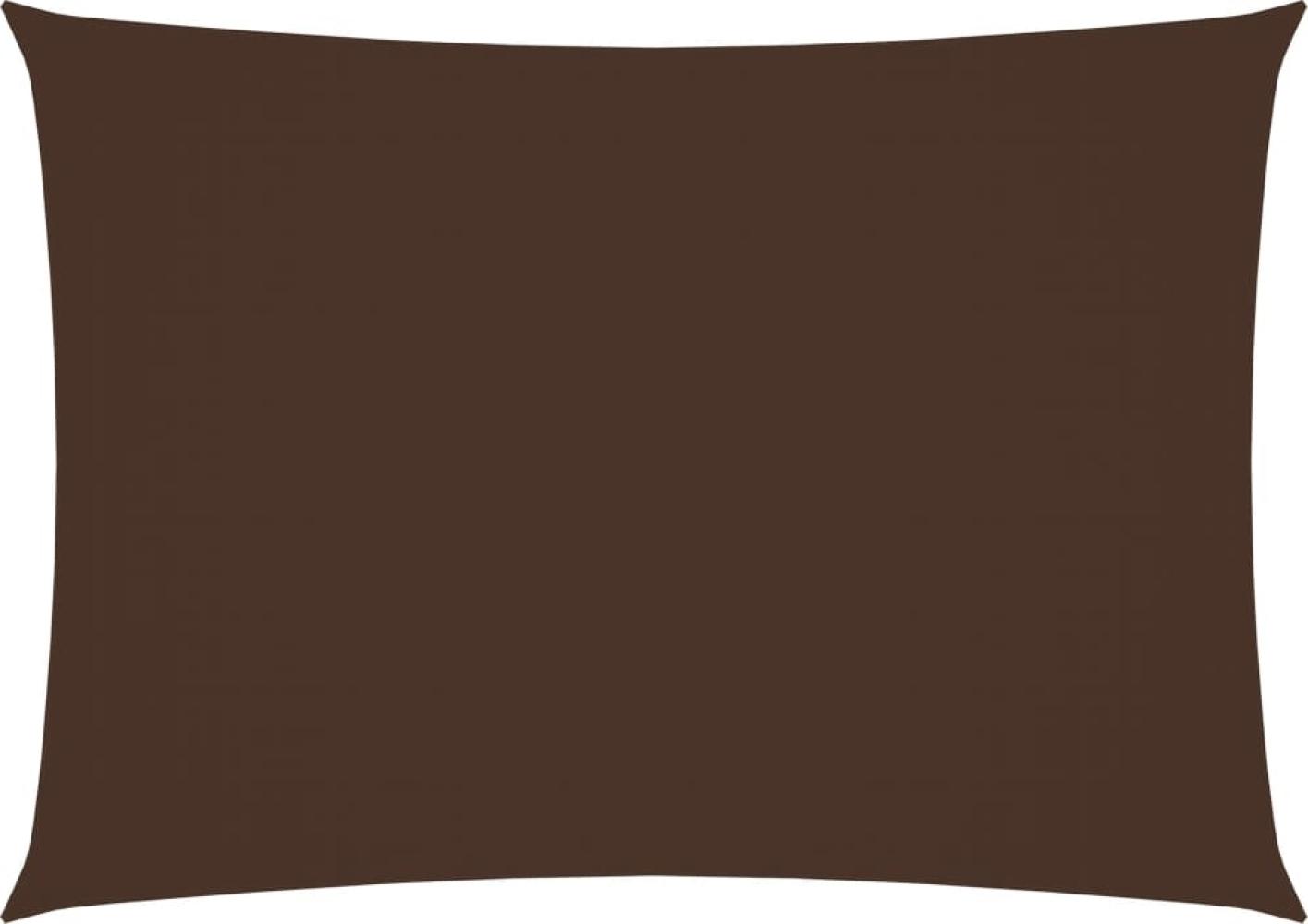 Sonnensegel Oxford-Gewebe Rechteckig 3,5x4,5 m Braun Bild 1
