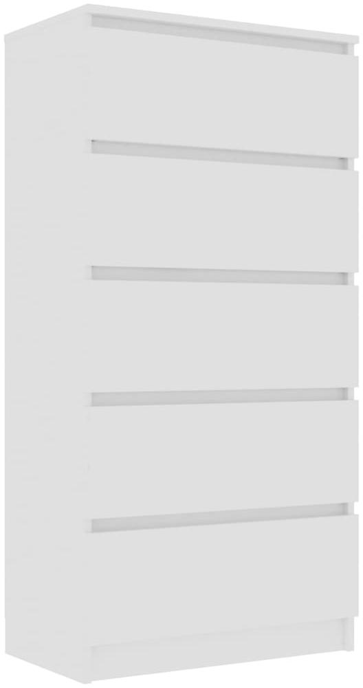 vidaXL Sideboard mit Schubladen Weiß 60x35x121 cm Spanplatte Bild 1