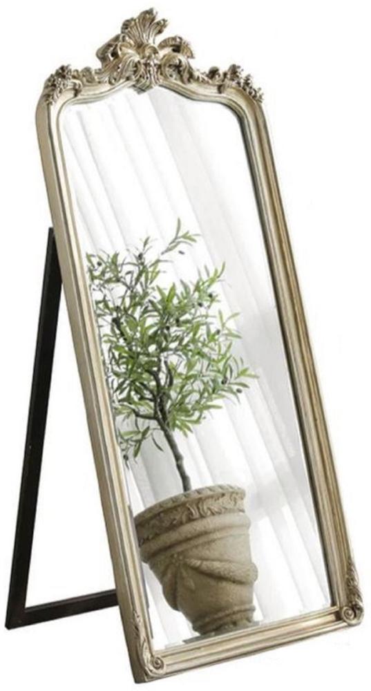 Casa Padrino Luxus Barock Standspiegel Antik Silber - Prunkvoller Barockstil Spiegel - Luxus Schlafzimmer Möbel im Barockstil - Barock Möbel - Luxus Qualität - Made in Italy Bild 1