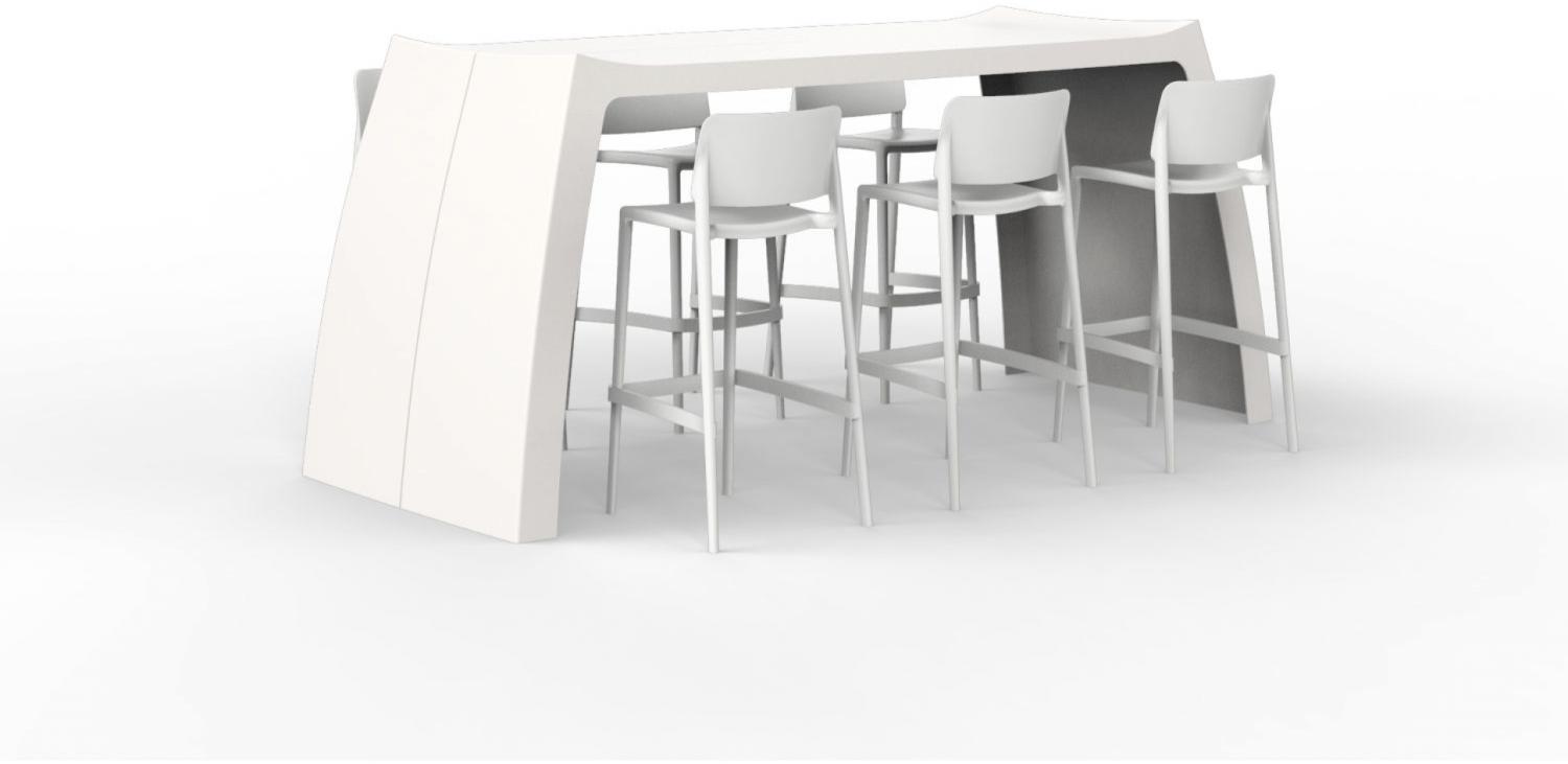One To Sit 7-teilige Bar-Sitzgruppe Original Sera Polyester weiß 210 cm Bild 1