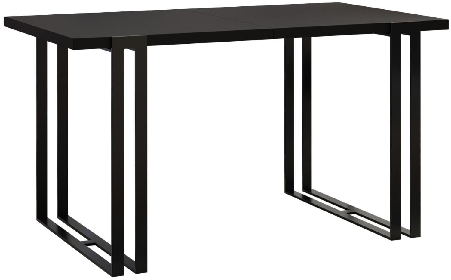 Ausziehbarer Tisch Husteo (Farbe: Schwarz / Schwarz Molet) Bild 1