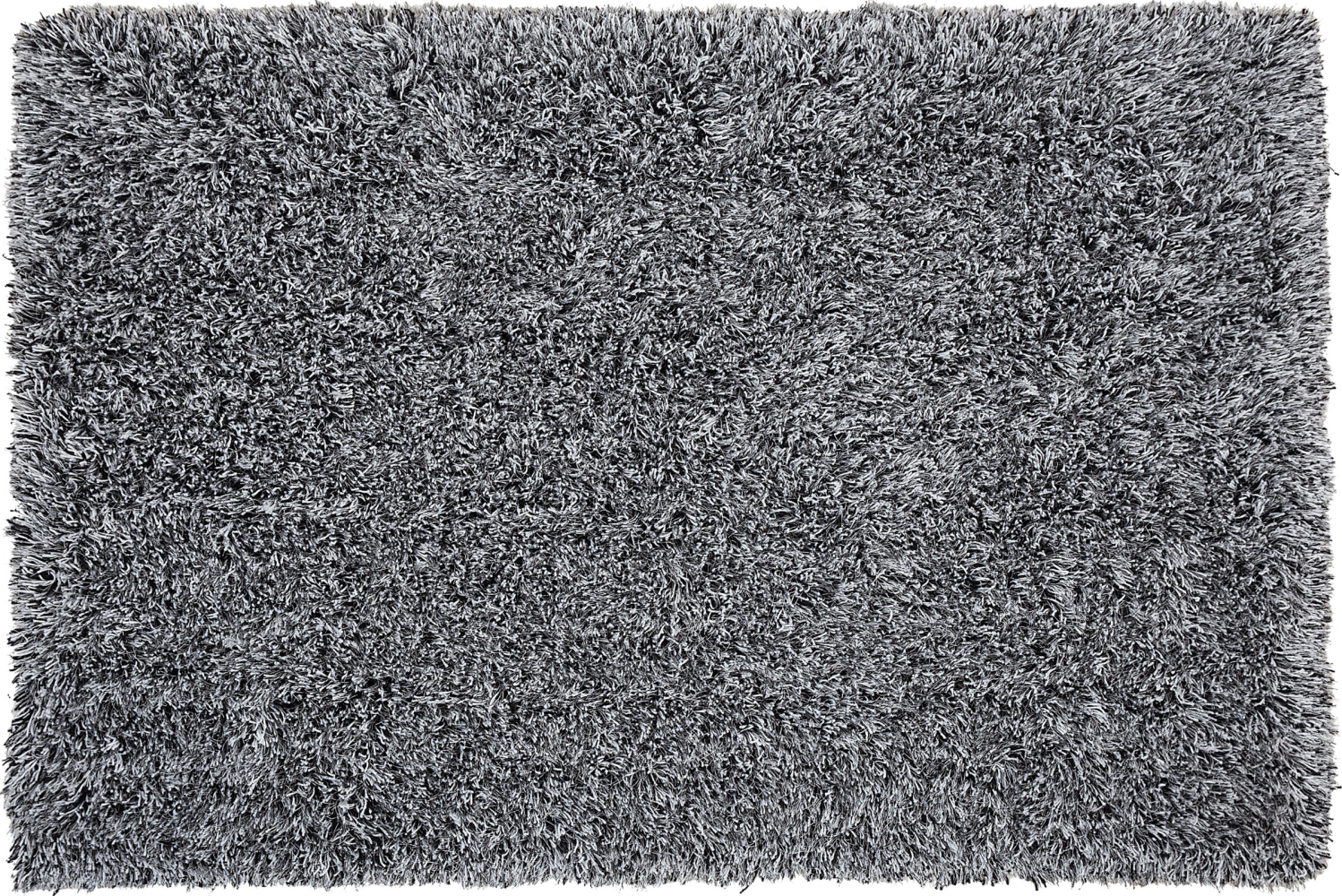 Teppich schwarz-weiß 140 x 200 cm Shaggy CIDE Bild 1