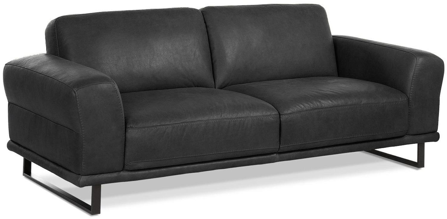 2-Sitzer Sofa 'Montanaa, Leder schwarz, 212 cm von Willi Schillig Bild 1