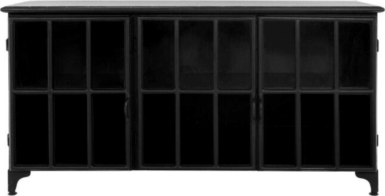 HSM Sideboard 'Manhattan', schwarz, Eisen / Glas Bild 1