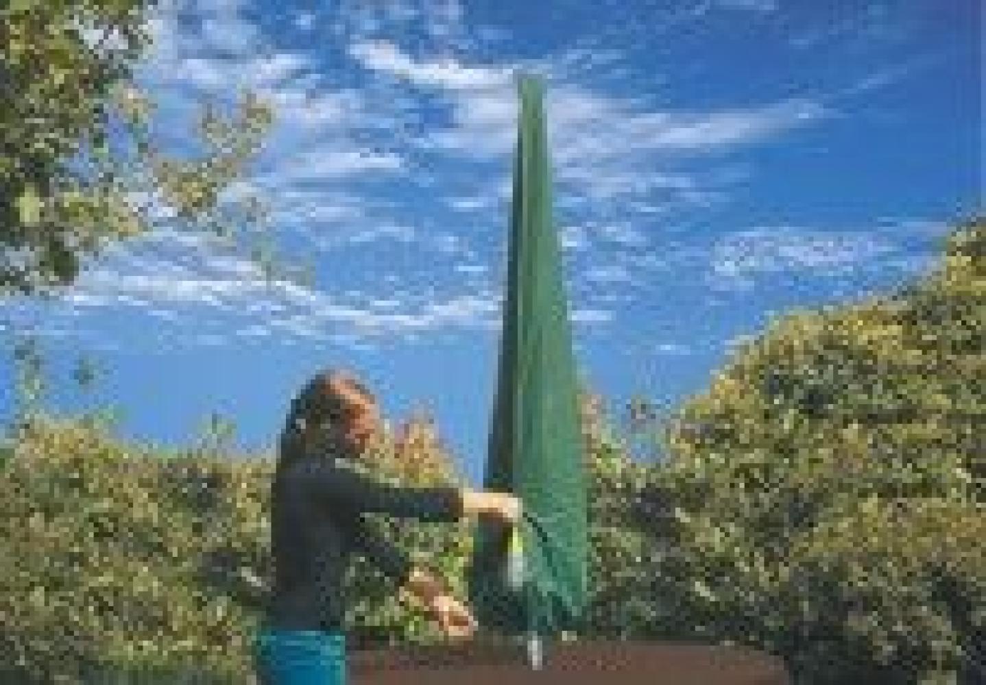 Happy People Schutzhülle für Gartenschirme mit Reißverschluss, Kunststoff grün Bild 1