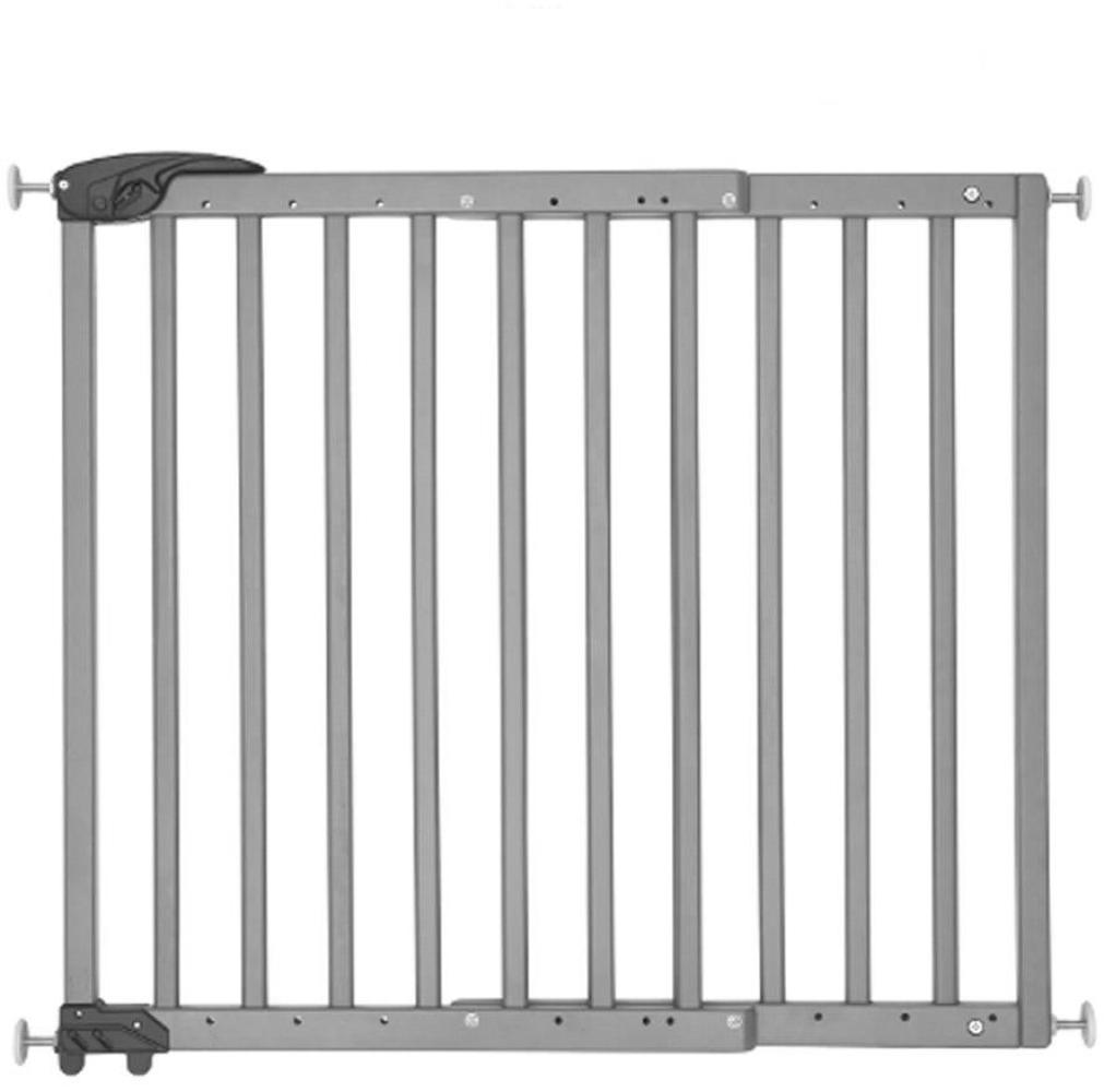 Badabulle Deco Pop Türschutzgitter/Treppengitter grau, Schraub- oder Druckbefestigung (63,5-106 cm) Bild 1