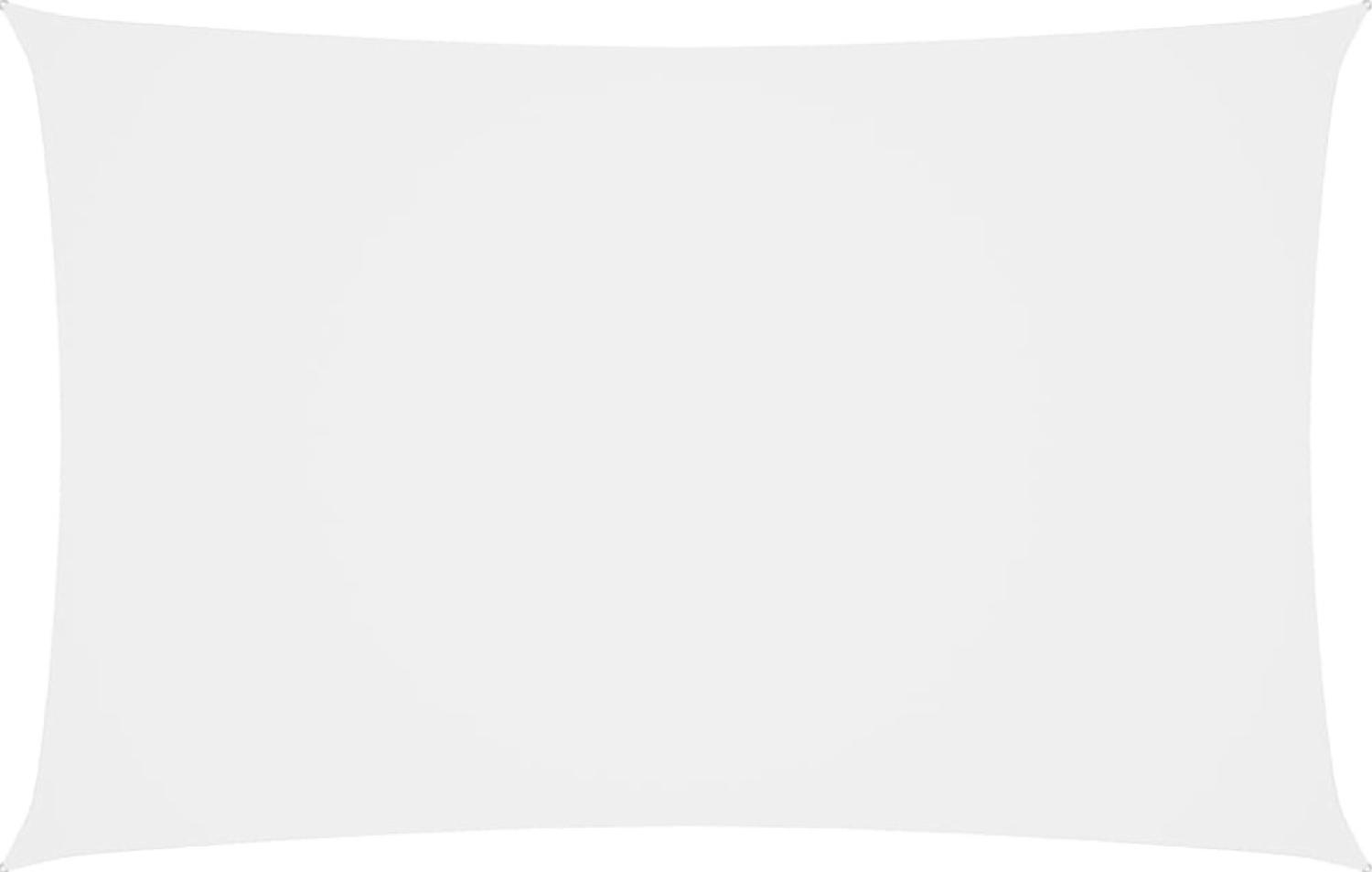 vidaXL Sonnensegel Oxford-Gewebe Rechteckig 5x8 m Weiß Bild 1
