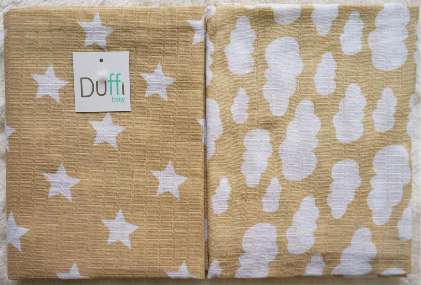 Duffi Baby 5415-05 - Leichte Decken aus 100% Baumwolle, 2 Stück, 90 x 75 cm Bild 1