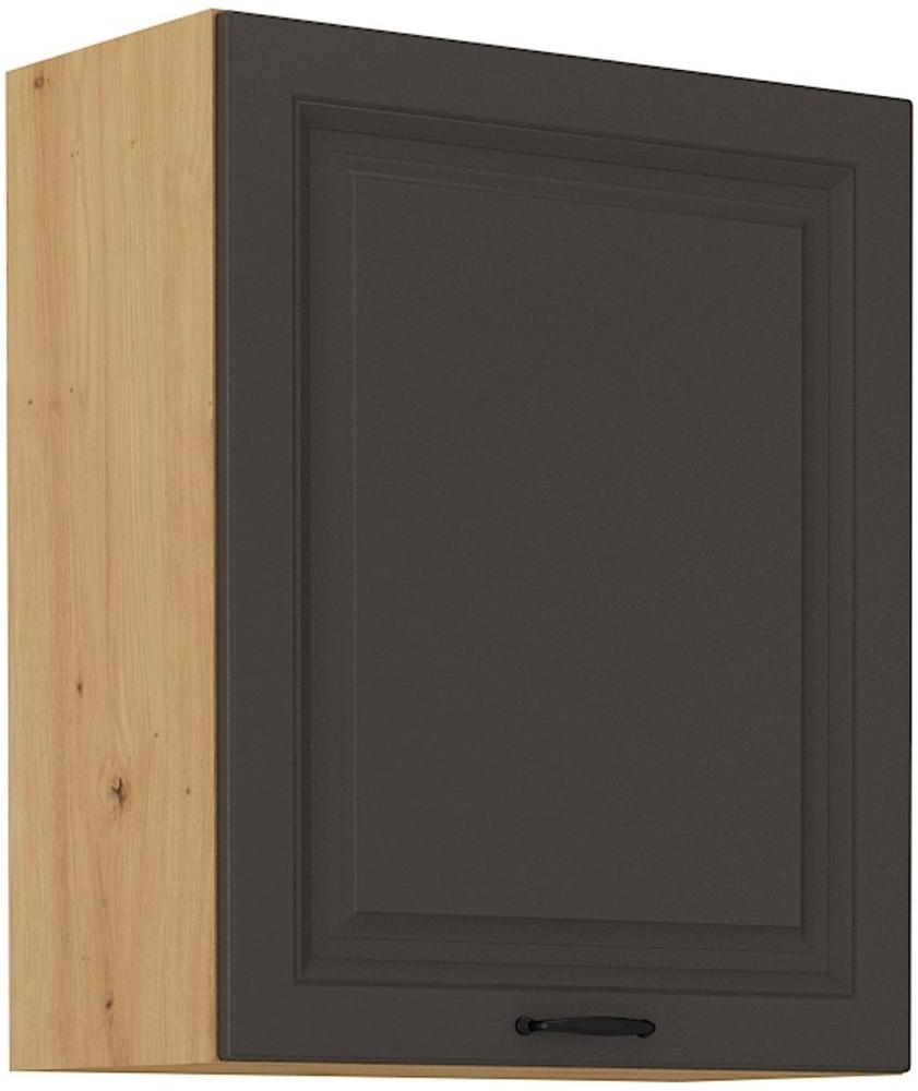 Hängeschrank 60 cm Stilo Grau + Eiche Artisan Küchenzeile Küchenblock Küche Bild 1