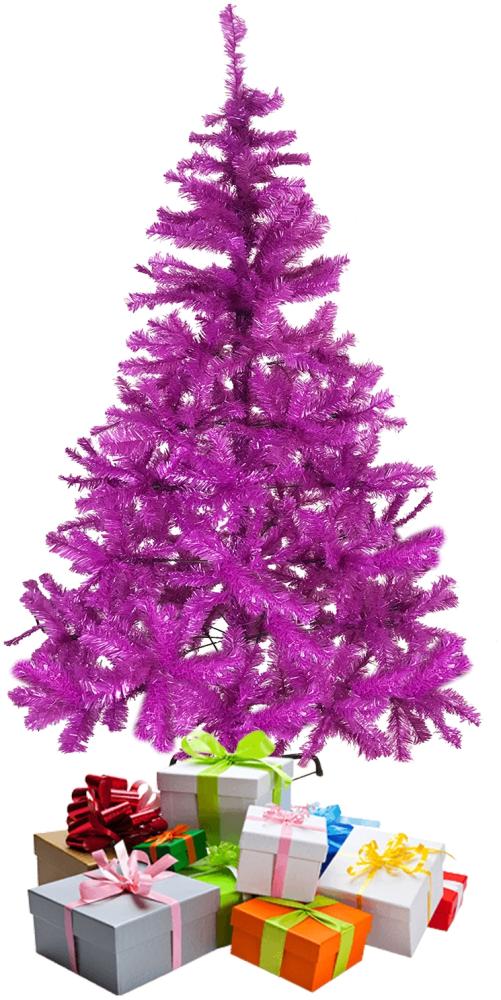 Weihnachtsbaum 180 cm inkl Ständer Lila / Pink Bild 1