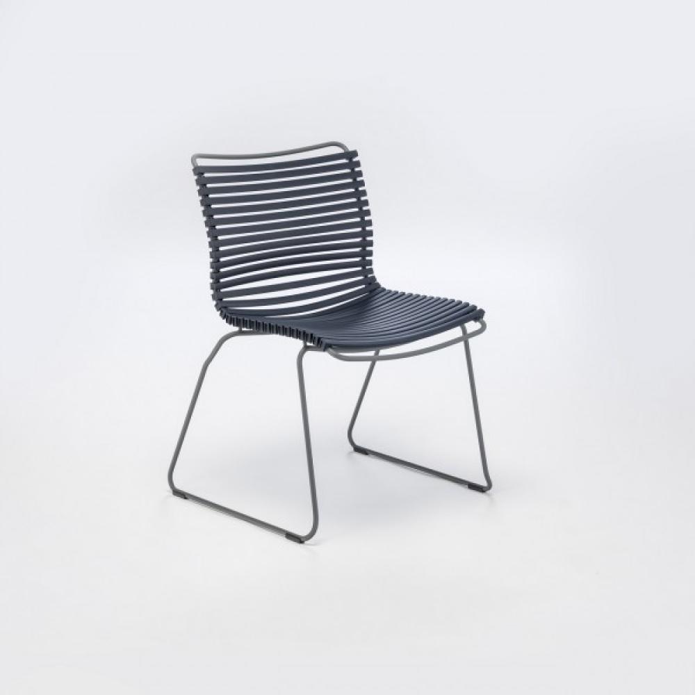 Outdoor Stuhl Click ohne Armlehne dunkelblau Bild 1