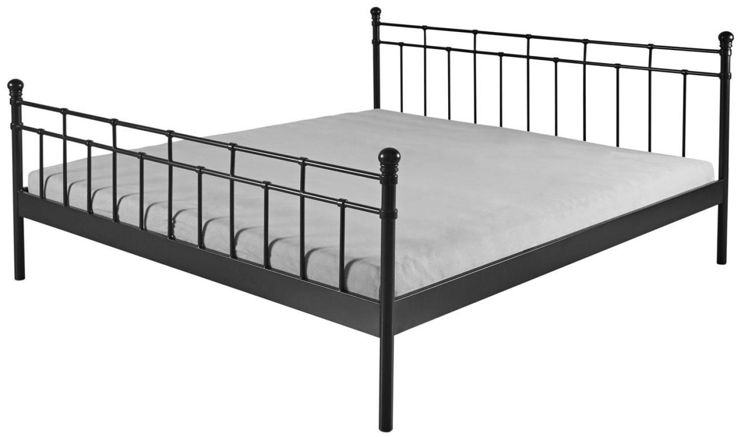 Doppelbett VERENA Bett Gestell Metall schwarz 180x200 cm Bild 1
