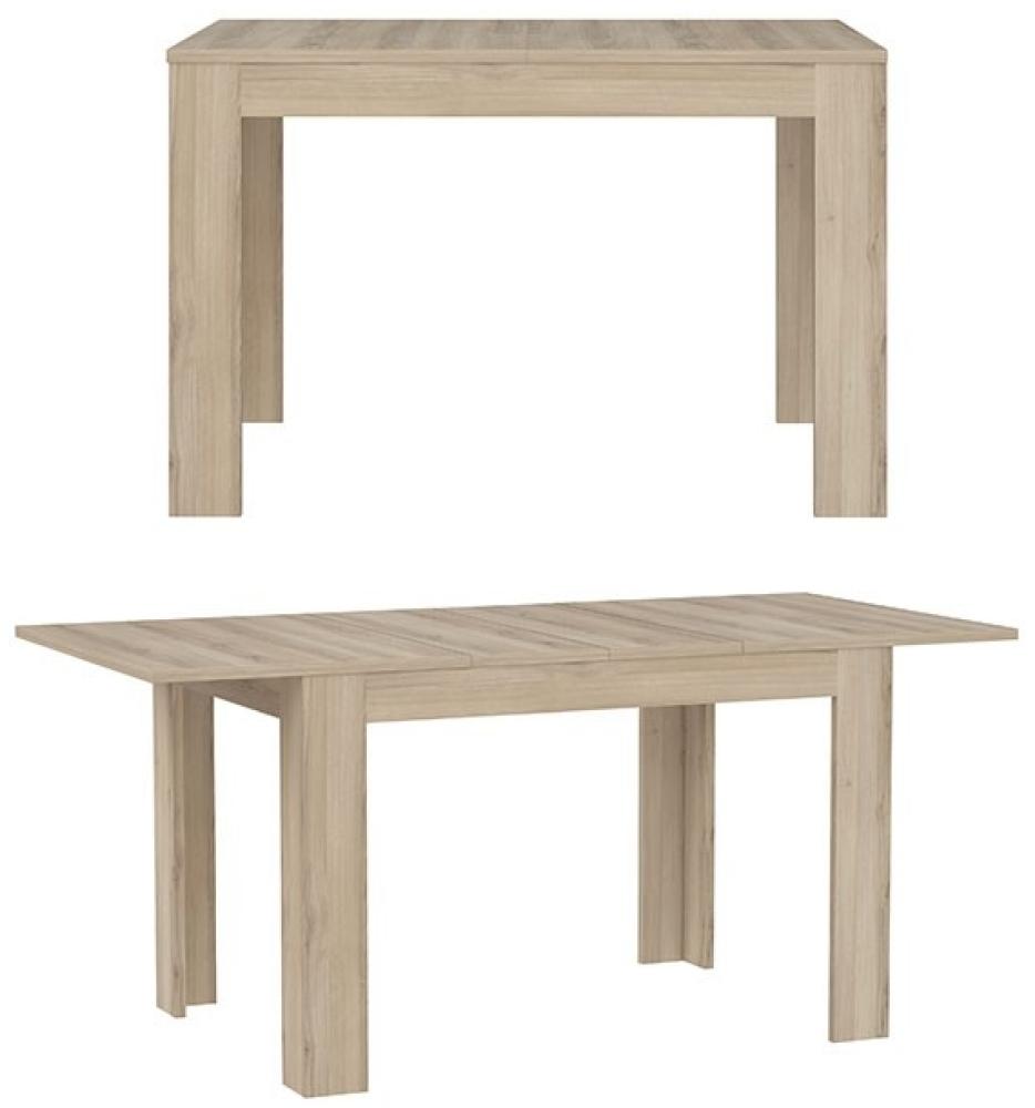 Esstisch Küchentisch Holztisch 120-147,5x85cm Zwetschge Comano Modern Bild 1