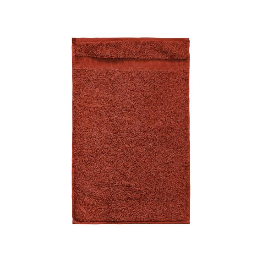 Cotonea Bio-Baumwolle Handtücher | Gästetuch 30x50 cm | ziegel Bild 1