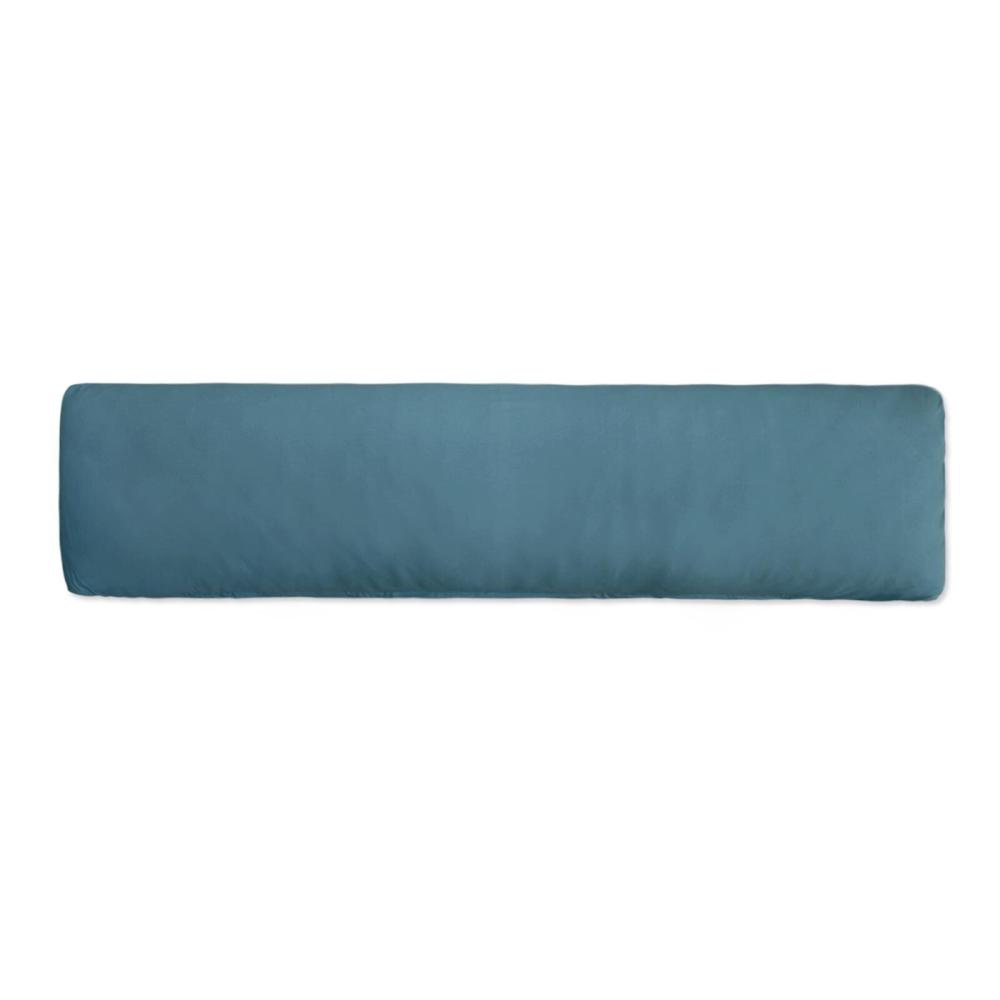 Traumschlaf Premium Interlock Jersey Seitenschläferkissen Bezug | 40x180 cm | rauchblau Bild 1