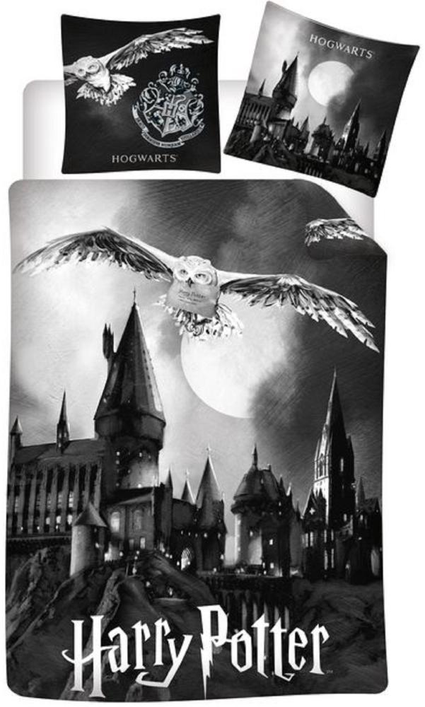 Harry Potter Flanell Wende Bettwäsche Hogwarts 2tlg 135 x 200 cm Bild 1