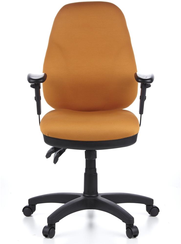 hjh OFFICE Profi Bürostuhl ZENIT PRO Stoff, Verstellbare Sitzhöhe, Mit Armlehne, Orange Bild 1