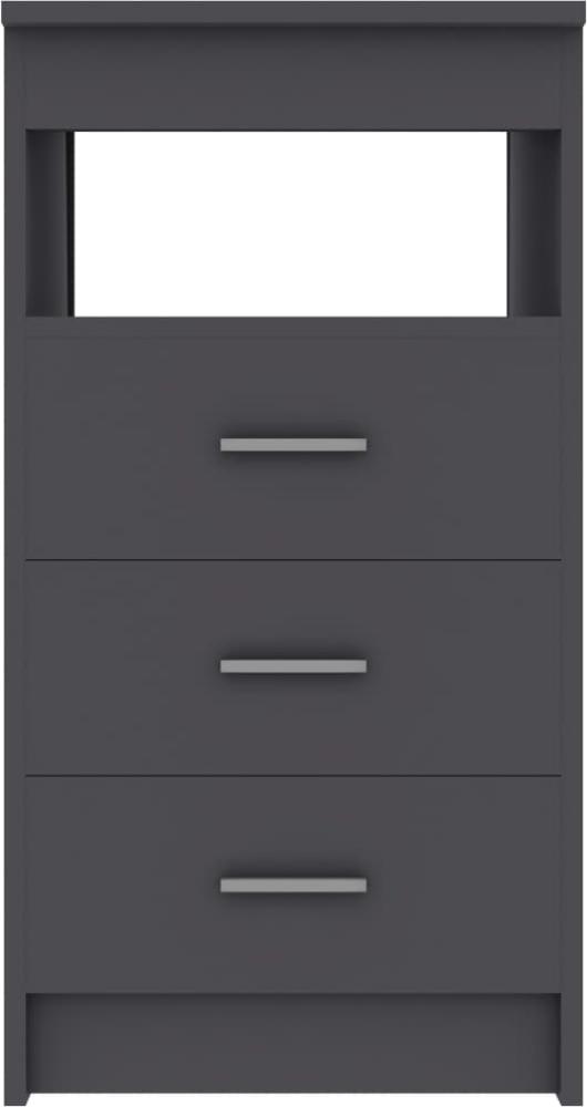 vidaXL Sideboard mit Schubladen Grau 40×50×76 cm Spanplatte Bild 1