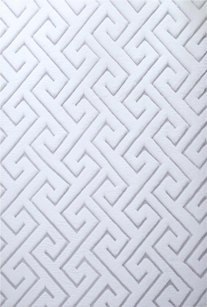 Kurzflor Teppich Viva Läufer - 80x150 cm - Silberfarbe Bild 1