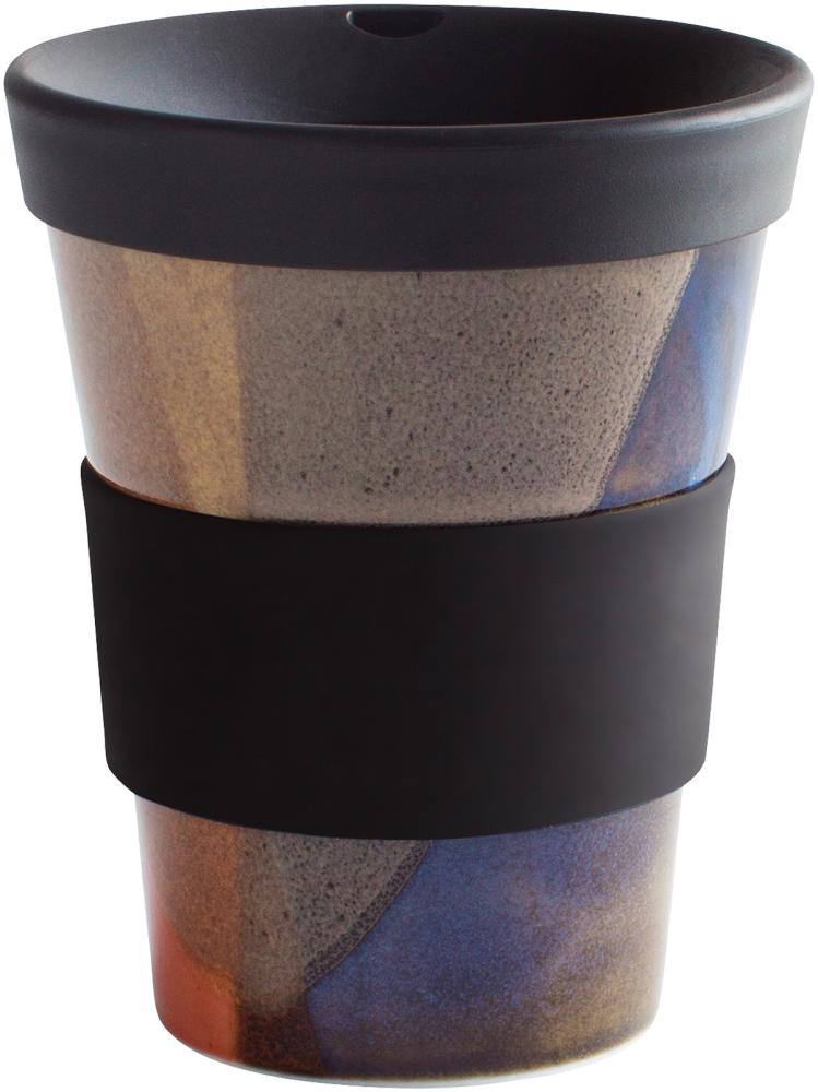 KAHLA cupit To Go Becher 0,35 l Banderole pure black+colours of nature Bild 1