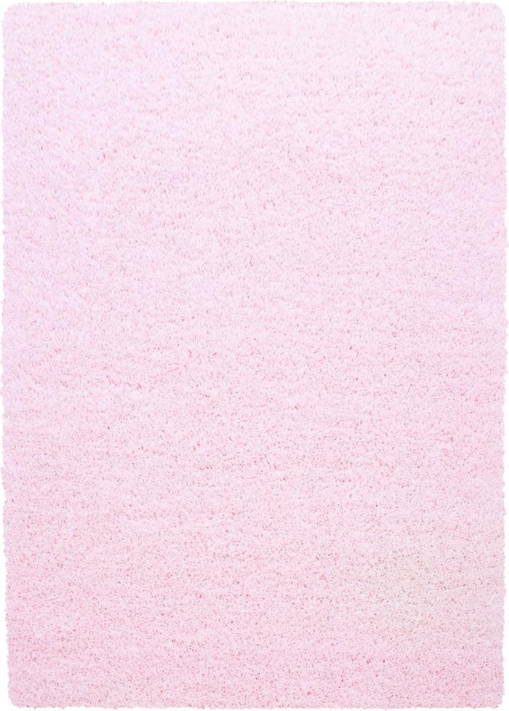 Hochflor Teppich Lux Läufer - 100x200 cm - Rosa Bild 1