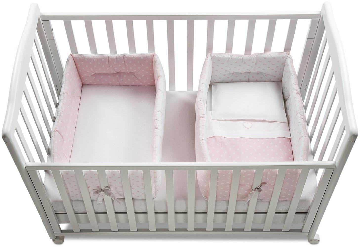 ITALBABY Funkelndes Dotted Kinderbett Reduzierstück, Pink Bild 1