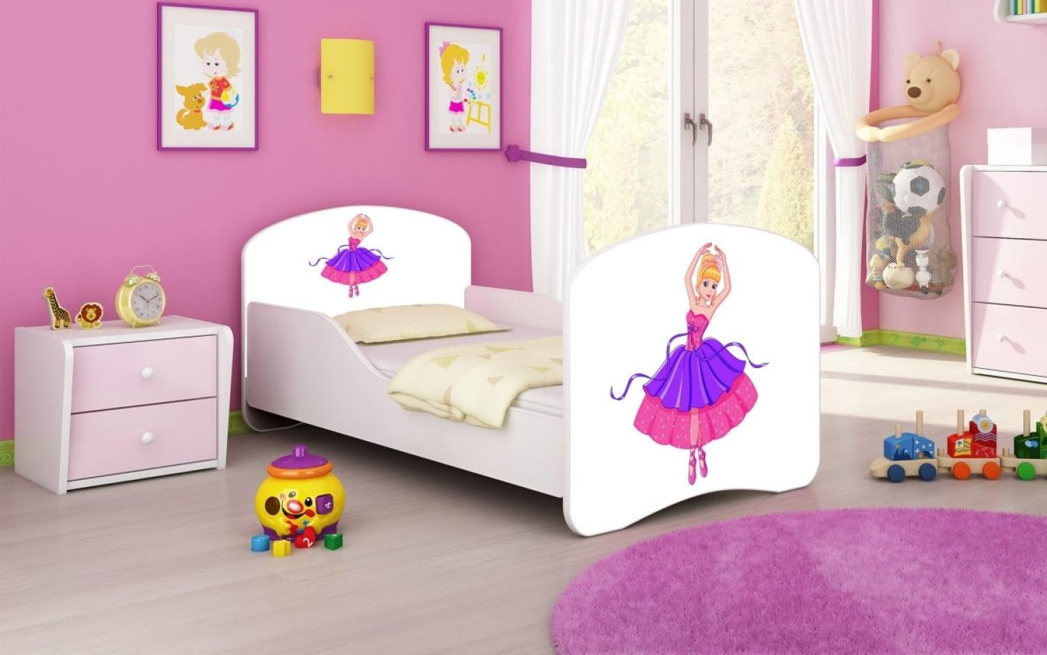 Kinderbett Milena mit verschiedenen Mustern 180x80 Princess Bild 1