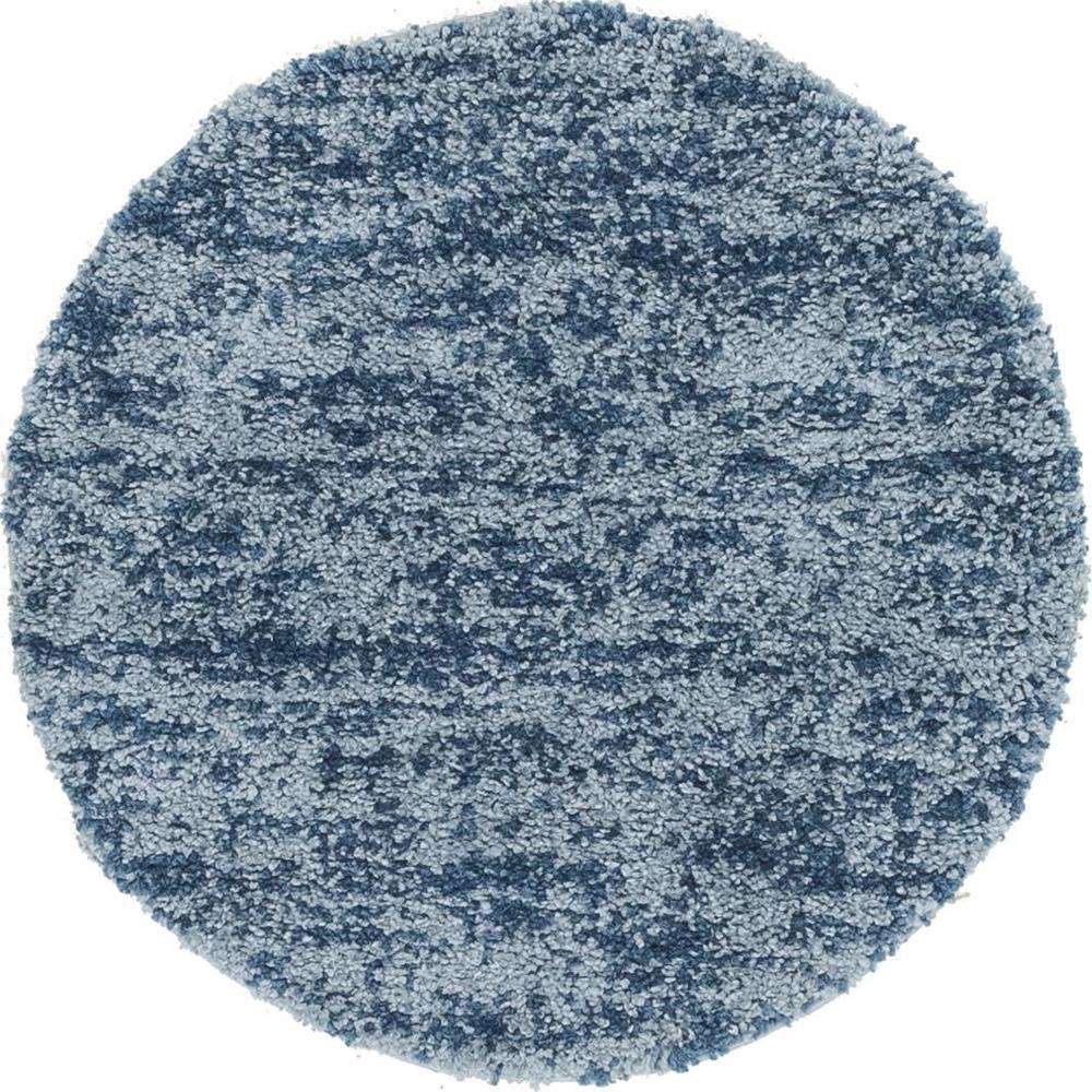Teppich "Top Shag" Rund Blau 100x100 cm Bild 1