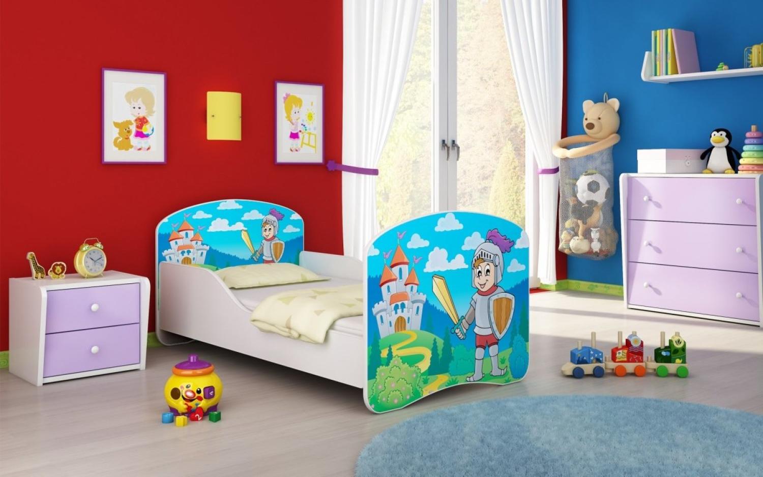 Kinderbett Milena mit verschiedenen Mustern 180x80 Knight Bild 1