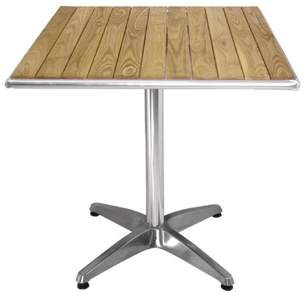 Bolero Tisch Eschenholzplatte quadratisch 60cm, 1 Bein Bild 1