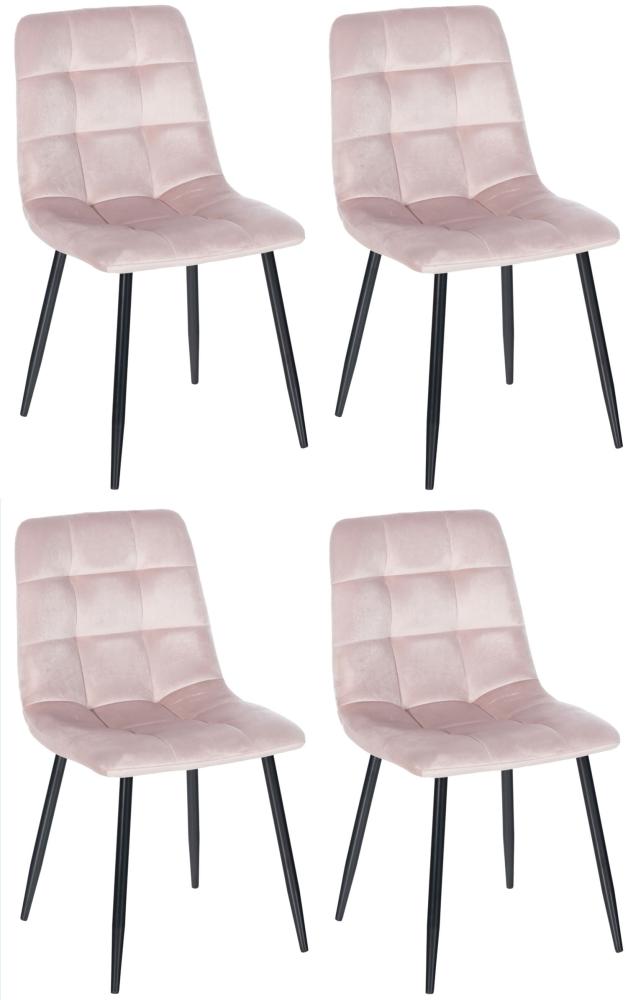 4er Set Esszimmerstühle Antibes, pink Bild 1