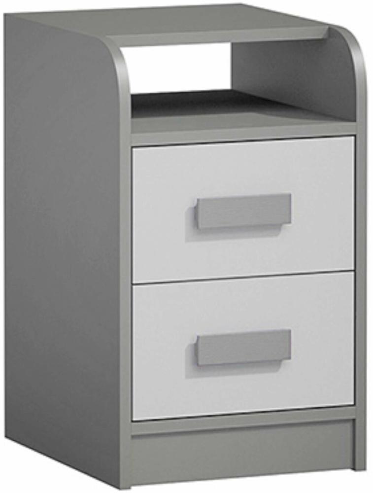 Stylefy Gael Bürocontainer Weiß Grau Bild 1