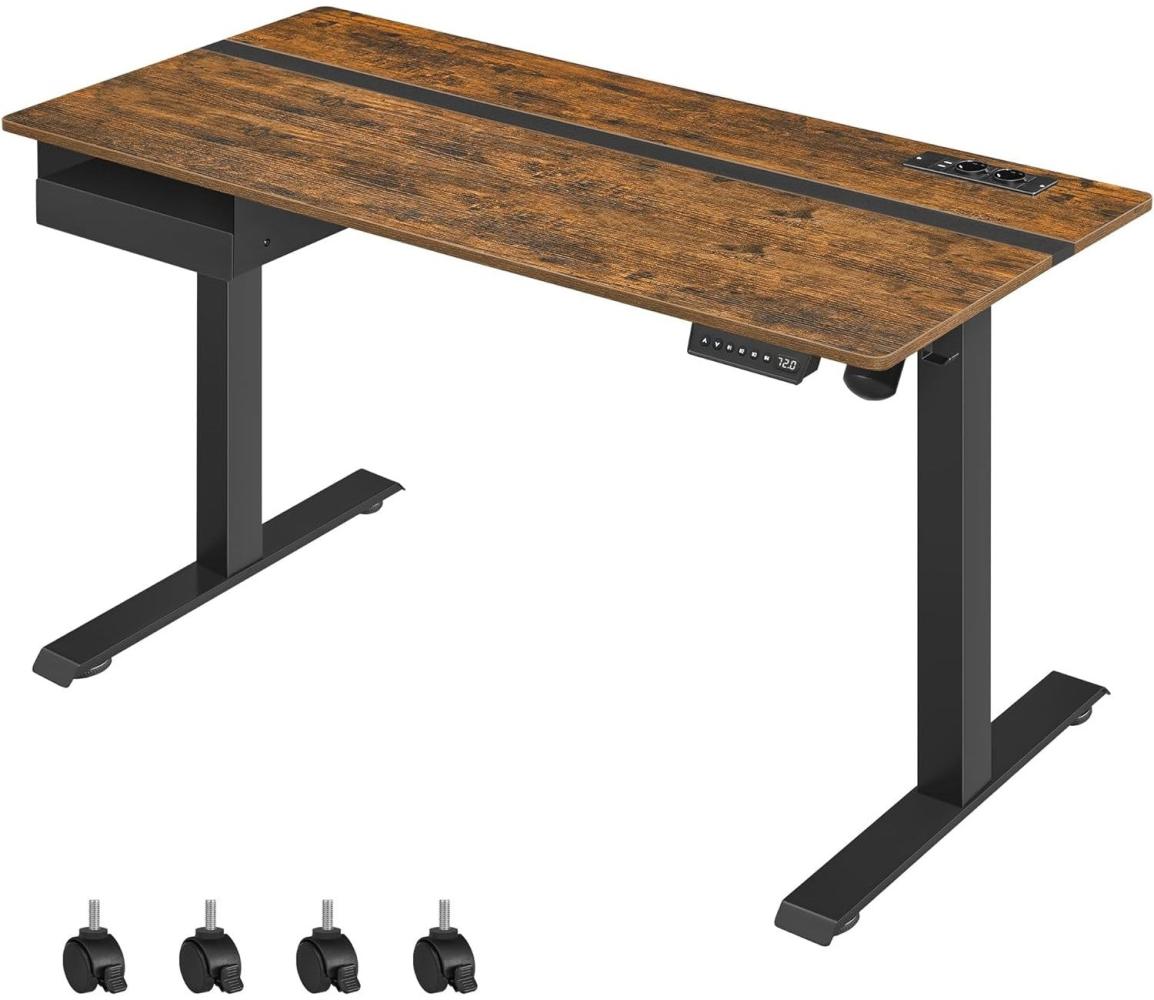 Höhenverstellbarer Schreibtisch 140×60×72-120 Bild 1