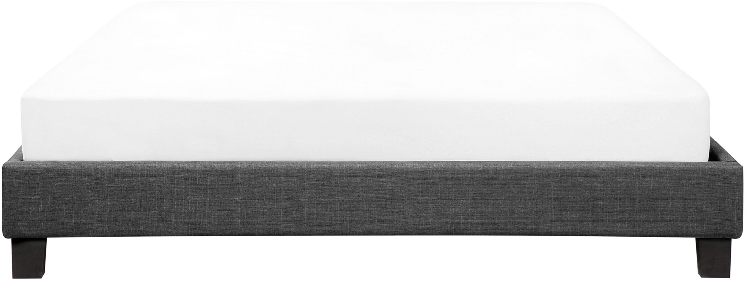 Polsterbett grau Lattenrost 180 x 200 cm ROANNE Bild 1