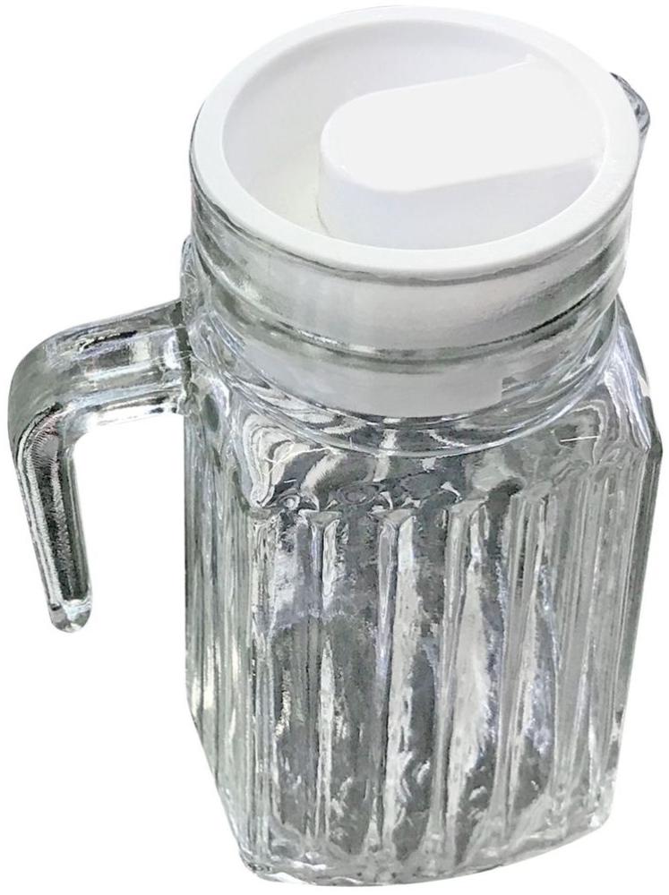 Glaskaraffe Kühlschrankkrug 0,5 oder 1L mit Ausschankhilfe und Deckel 0. 5L Bild 1