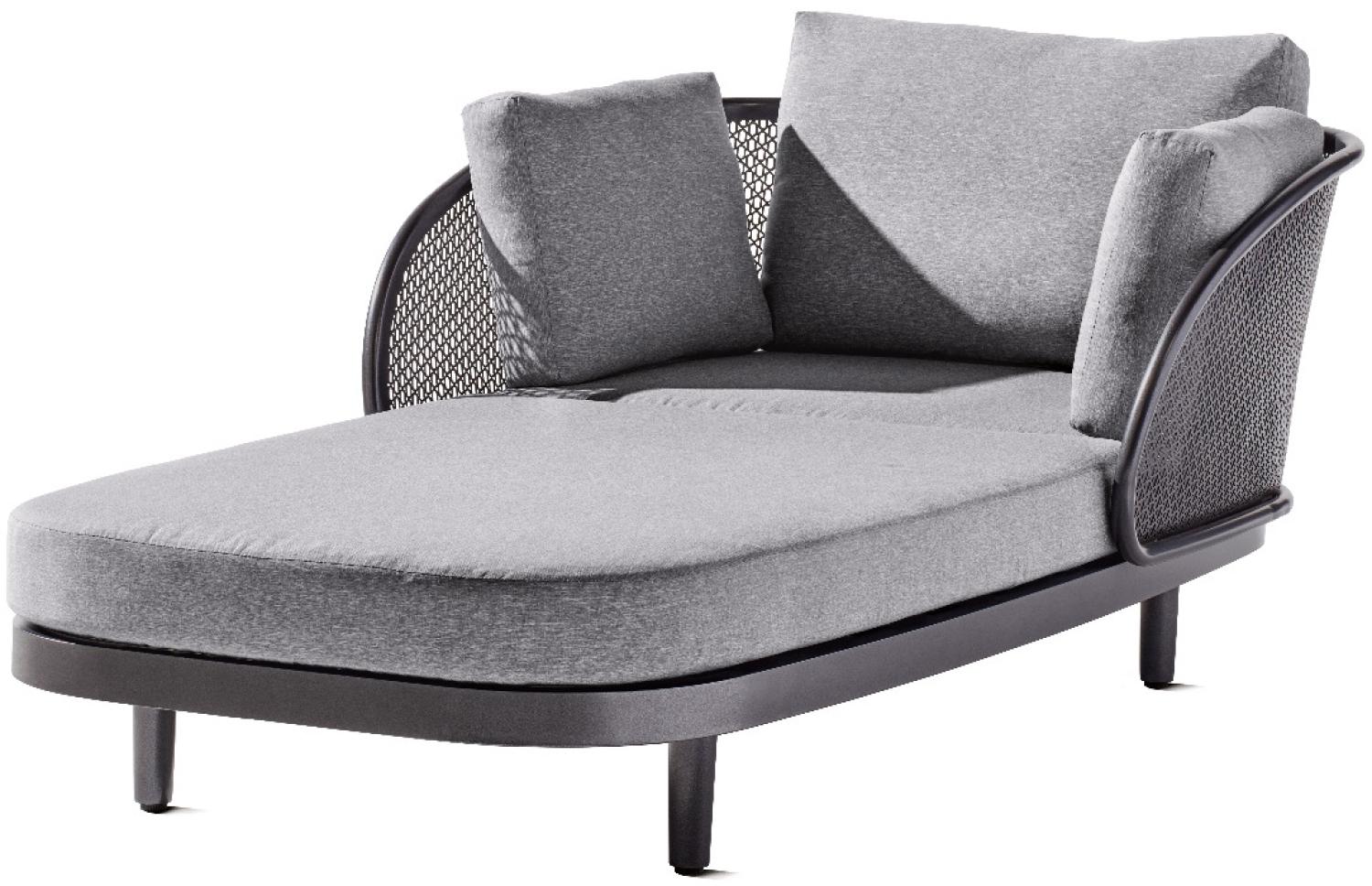 Sieger Daybed Samoa Loungemöbel für den Garten, Aluminium Grau 117 x 71 x 210 cm Bild 1