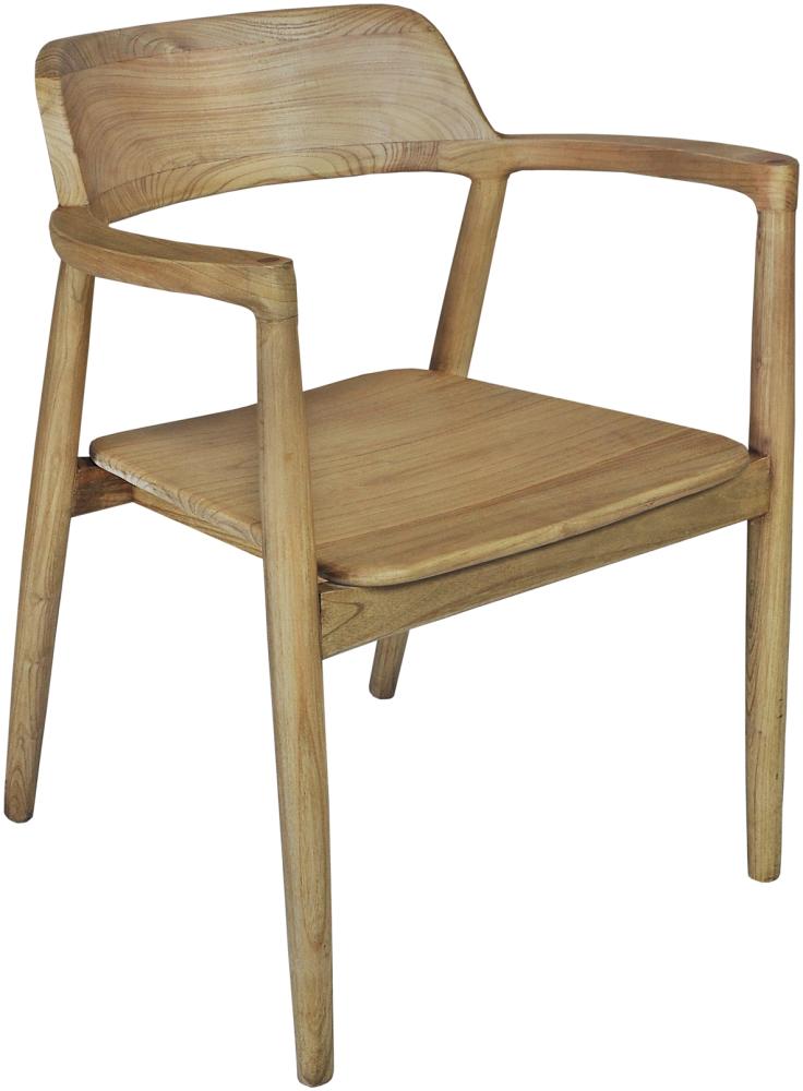 Armlehnstuhl Scandi Blonde Holzstuhl Essstuhl Küchenstuhl Esszimmer Stuhl Bild 1