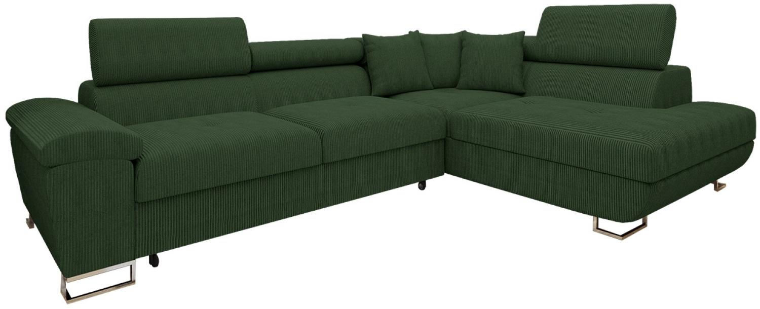 Ecksofa Cotere Cord (Farbe: Poso 14, Seite: Rechts) Bild 1