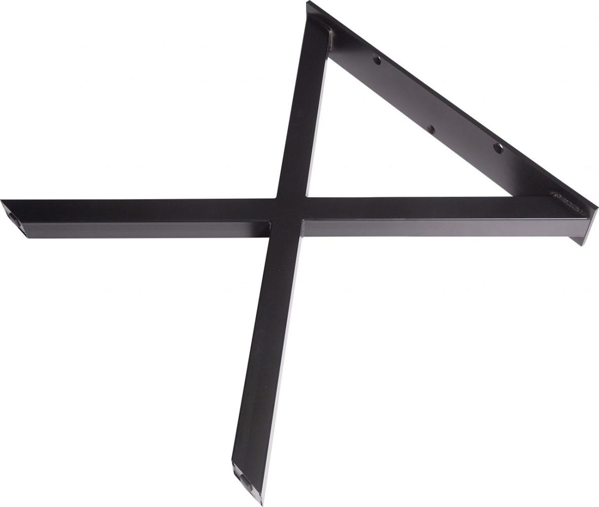 Dieda Tischbein X-Form schwarz Maße: 71,0 x 70,0 x 10,0 cm Bild 1