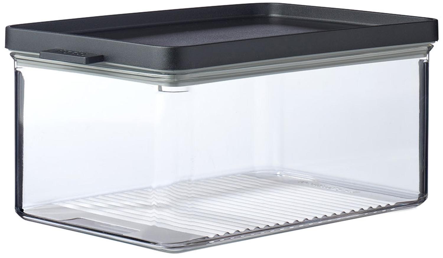 Mepal - Käsebox Omnia- Kühlbox mit Deckel für Käse - Luftdichter Kühlschrankbehälter mit Antikondensationseinsatz - Frischebox für Verschiedene Käsesorten - Aufbewahrungsbox - 2000 ml - Black Bild 1