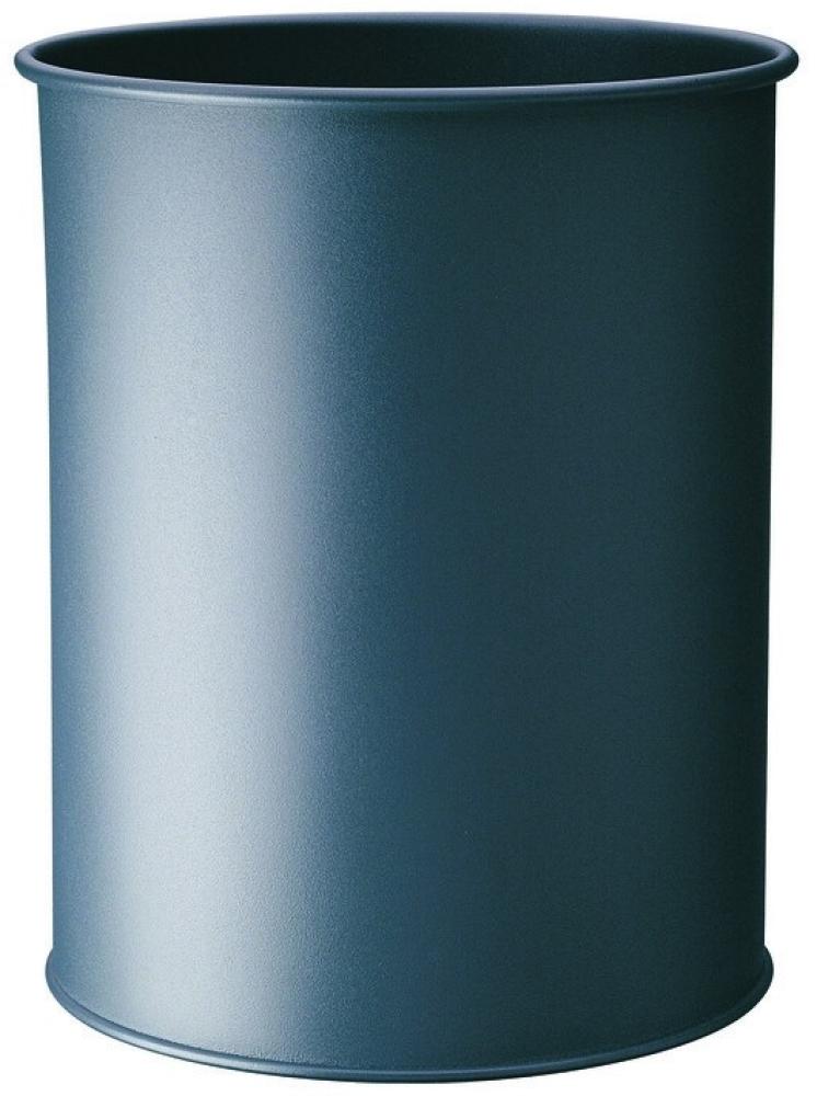 DURABLE Papierkorb Metall rund 15 Liter Anthrazit (330158) Bild 1