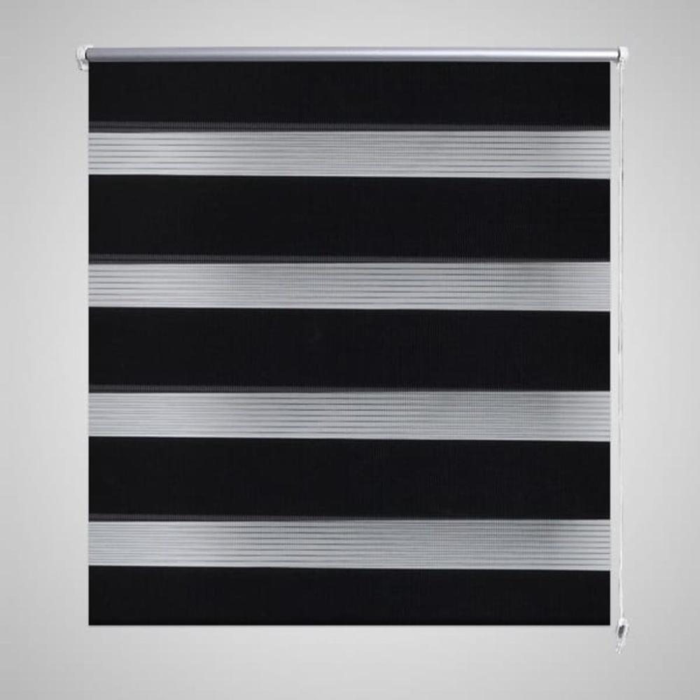 Doppelrollo Seitenzug 120 x 175 cm schwarz Bild 1