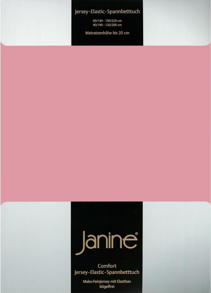 Janine Spannbetttuch ELASTIC-JERSEY Elastic-Jersey altrosé 5002-21 100x200 Bild 1
