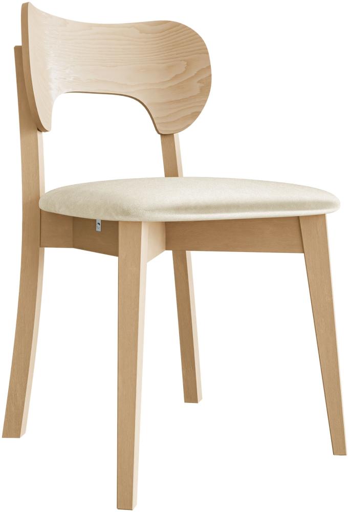 Esszimmerstuhl Gamirut, Stuhl aus Buchenholz für Küche, Restaurant (Buche / Magic Velvet 2250) Bild 1