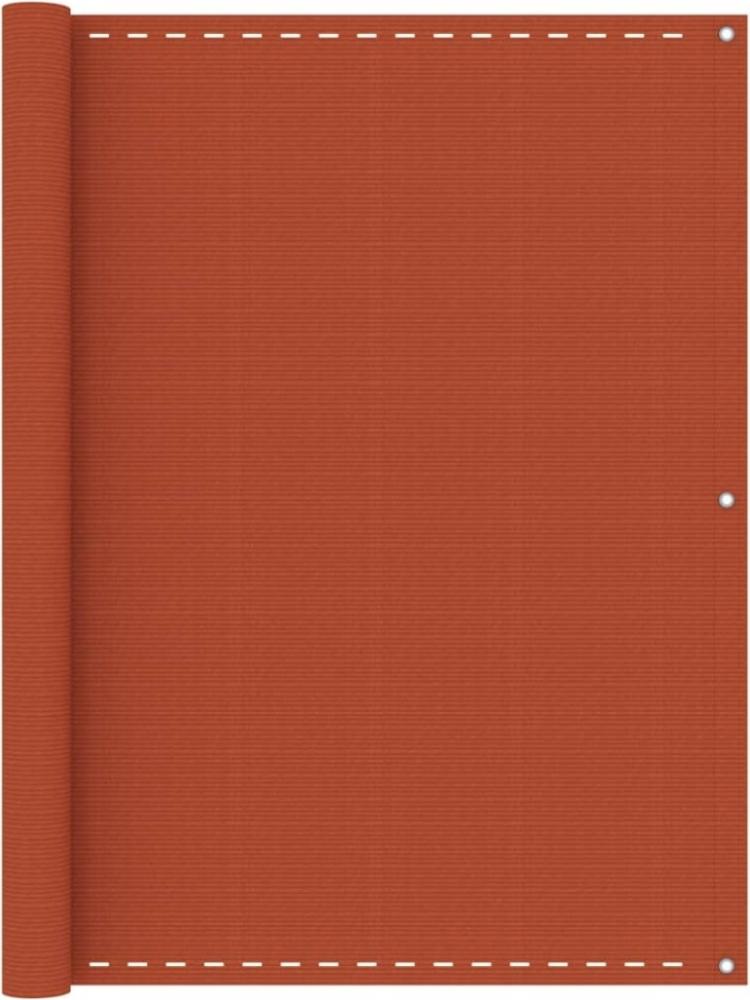 vidaXL Balkon-Sichtschutz Orange 120x500 cm HDPE Bild 1
