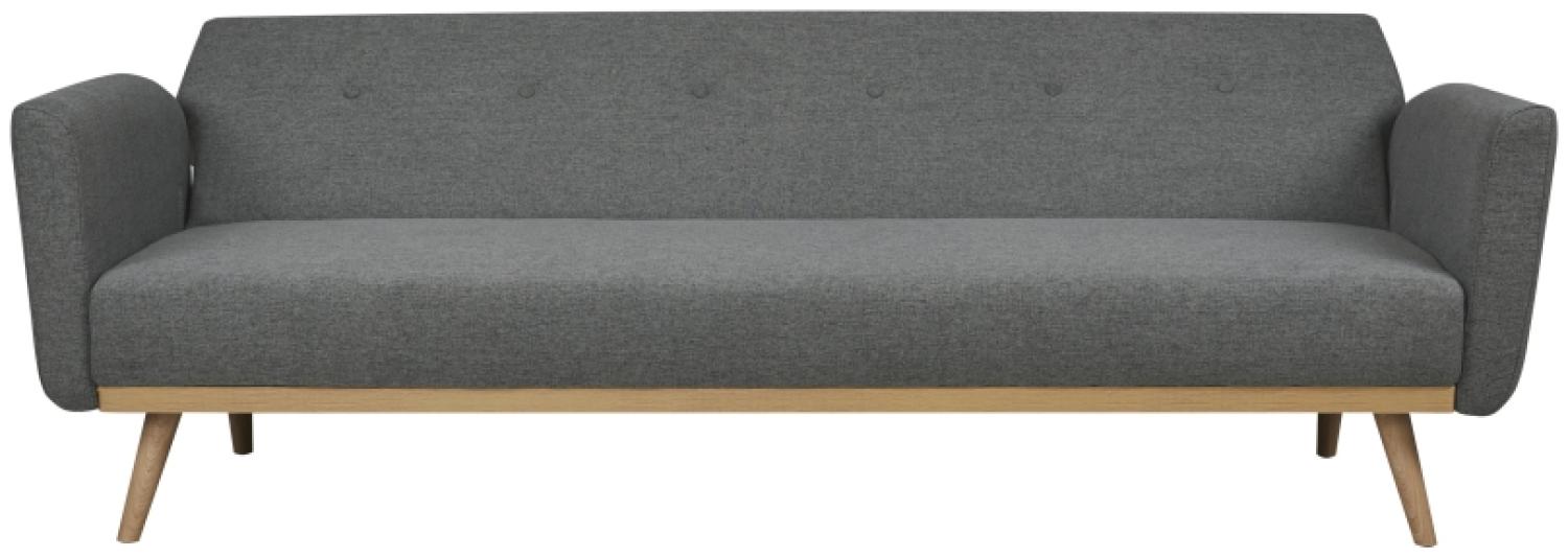 Schlafsofa 3-Sitzer SALESFEVER, Strukturstoff Grau Bild 1