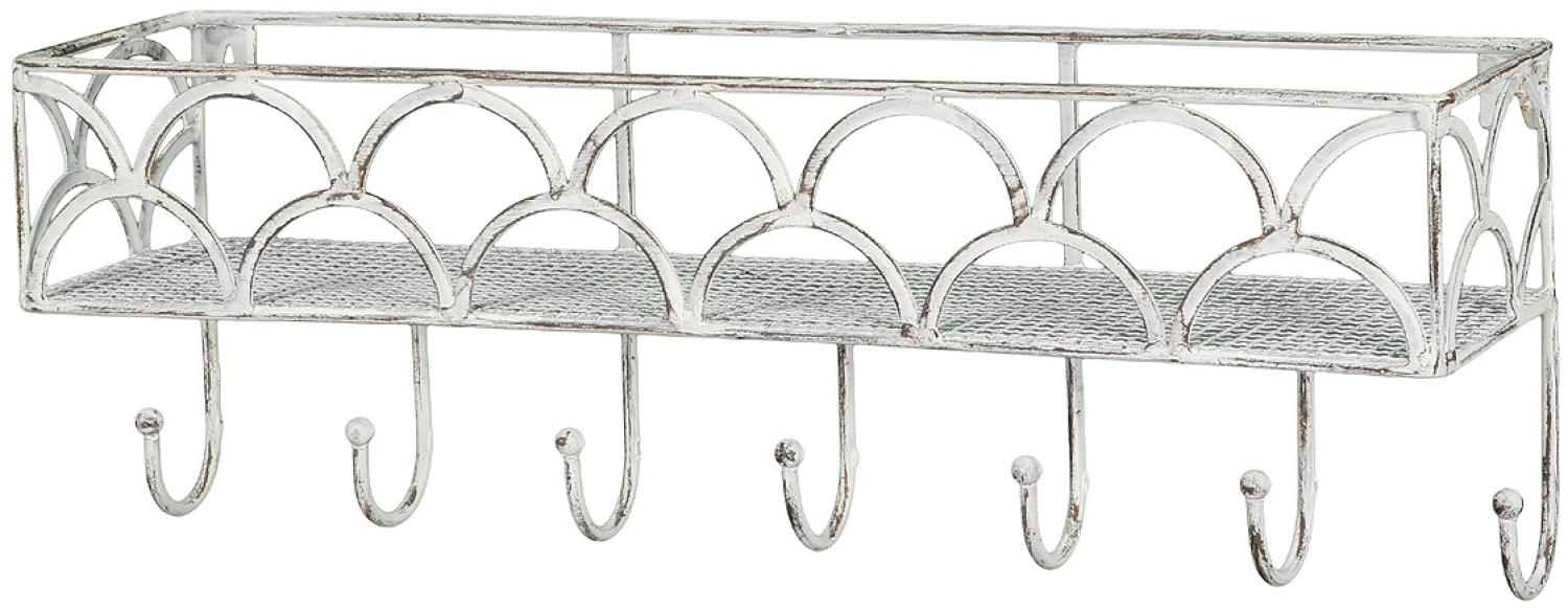 Eisen Garderobe-Regal mit 7 Haken 49cm  (92138) Bild 1