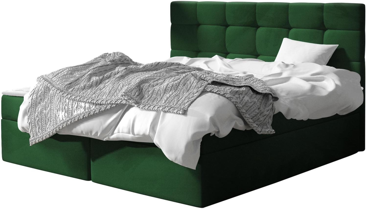 Boxspringbett Gazel, Grün 160 x 200 cm Bild 1